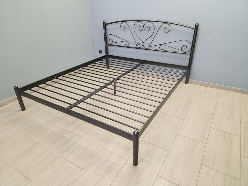 Двуспальная металлическая кровать Карисса от ТМ Теnero 120х190, Щит ДВП, Без ящика Харьков - изображение 5