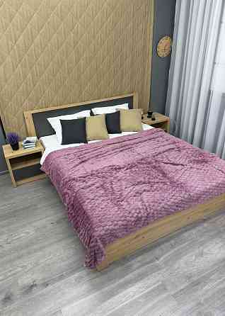 Плед-покривало 210х210 см (+-5см) Соти Ліловий (87-208) Київ