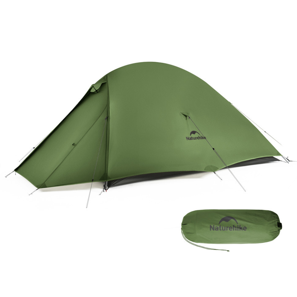 Двухместная сверхлегкая палатка Naturehike Cloud Up Pro CNK2350WS020 20D (Темно-зеленый) Киев - изображение 1