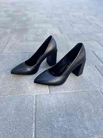 Nivelle Туфлі жіночі NIVELLE чорні натуральна шкіра каблук 8 см 36р. (1845/82-8066) Коломия