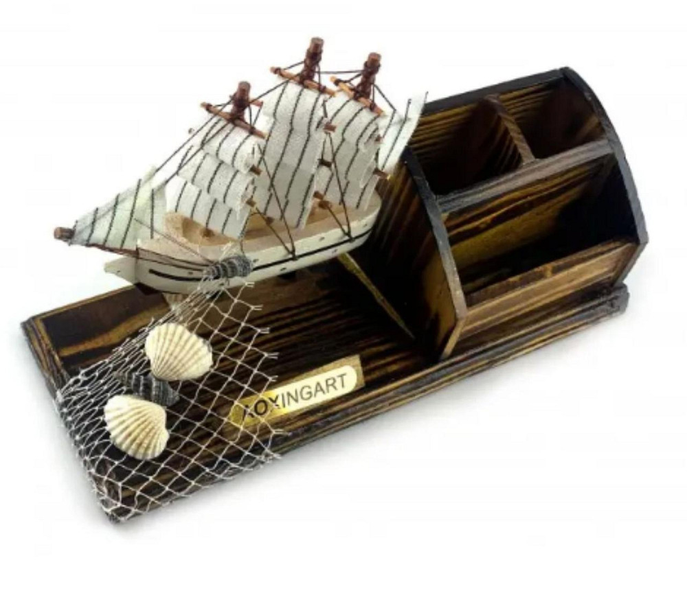 Підставка настільна для ручок Вітрильник з дерева Київ - фото 5