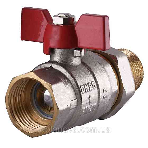 Кран кульовий прямий з американкою SOLOMON 1" УСИЛЬНИЙ 1042 Чернівці