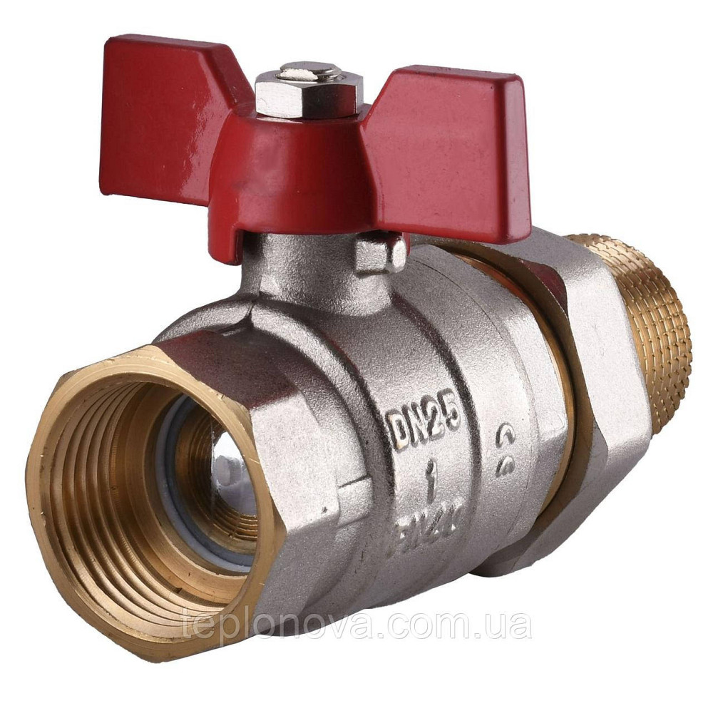 Кран кульовий прямий з американкою SOLOMON 1" УСИЛЬНИЙ 1042 Чернівці - фото 2