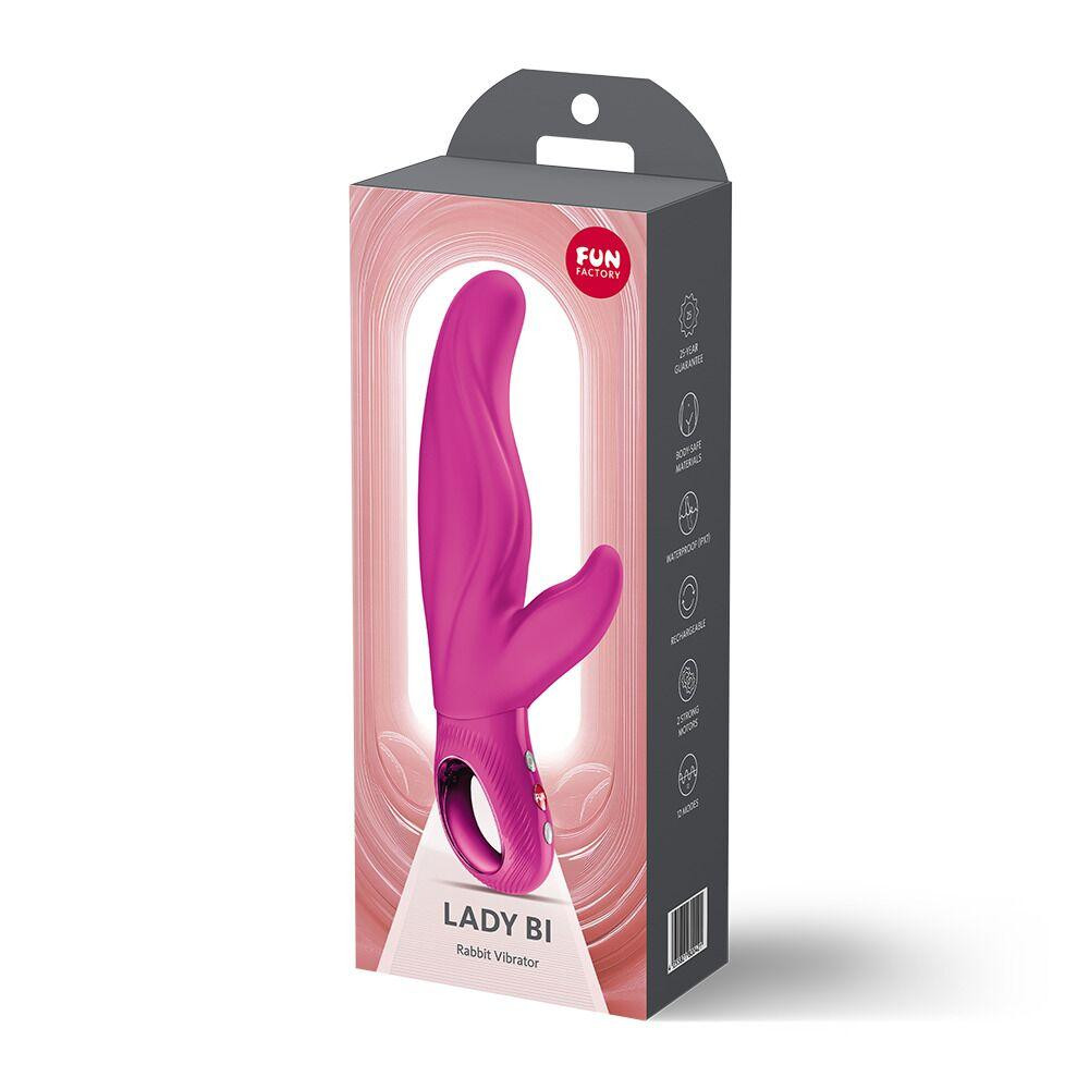 Вібратор-кролик для точки А Fun Factory LADY BI Magenta, 2 мотори, 12 режимів Sex Aura Київ - фото 9