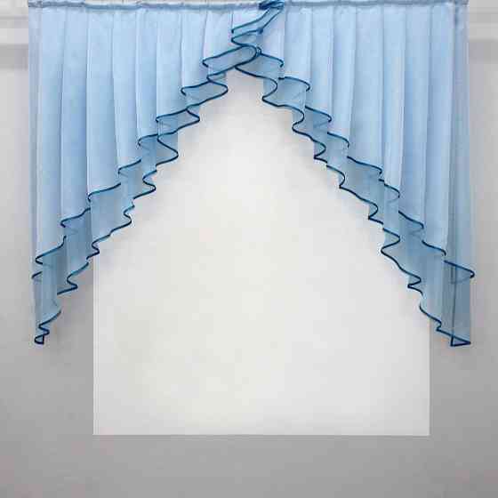 Кухонный комплект VR-Textil № 00к голубой с белым 150х120 см (59-792) Киев