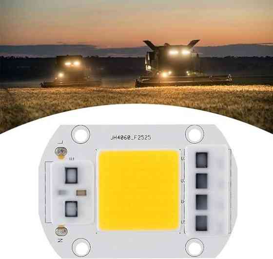 Світлодіодна матриця COB LED 50 Вт 4500 лм 220 В з драйвером теплий білий MasterSem Київ