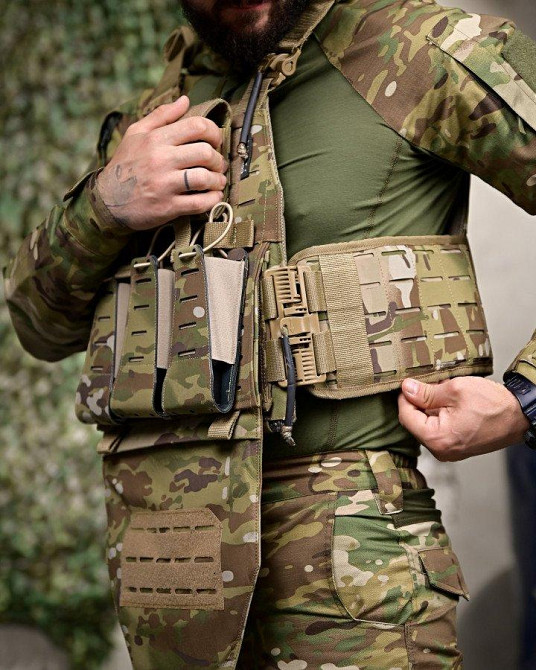 Плитоноска 4 швидкі скидання з напашником мультикам frezzi РП7349 Одеса - фото 6