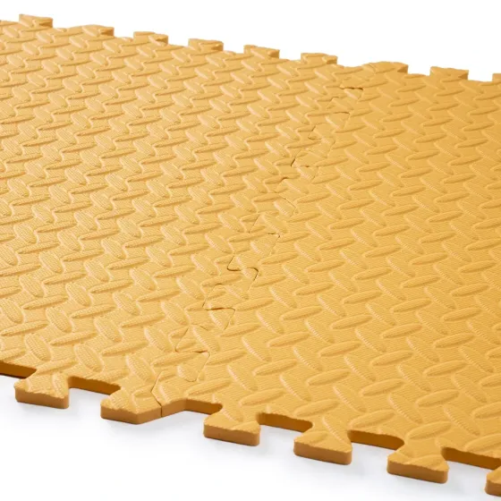 Мат-пазл товщиною 1 см розмір 60х60см 1 частина EVA помаранчевий Спортивні мати Київ