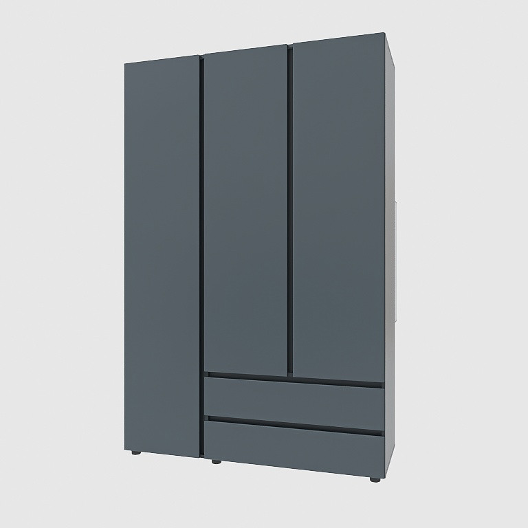 Шкаф трехдверный Эверест ШЛ-3 Лайт Графит (DTM-4913) Львов - изображение 2