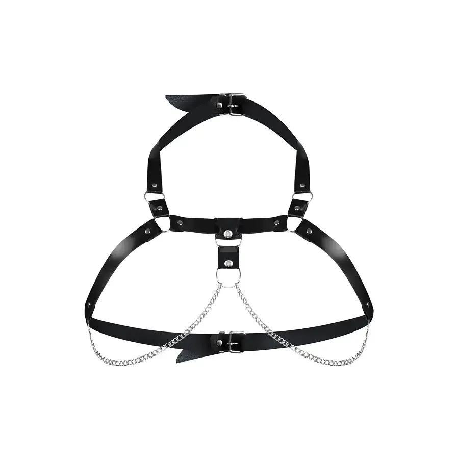 Жіноча портупея з натуральної шкіри Art of Sex - Virginia, колір Чорний, розмір XS-M Львов - изображение 3