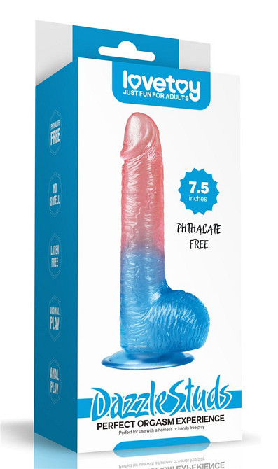 Фалоімітатор - Dazzle Studs 7.5" Sex Aura Київ - фото 8