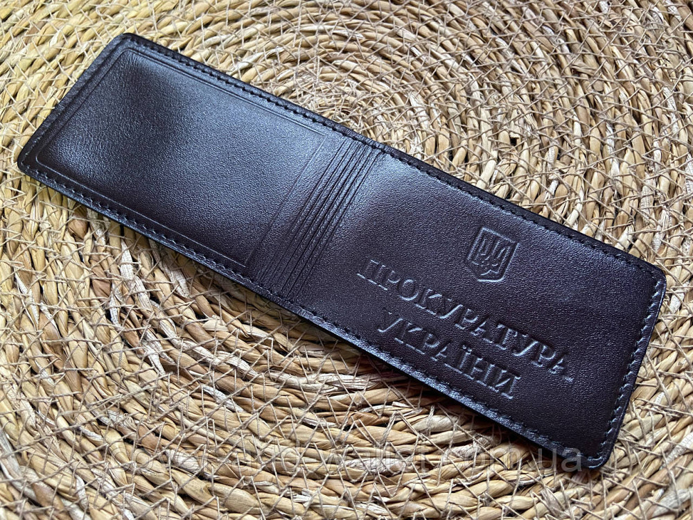 Обложка Прокуратура Украины коричневого цвета из натуральной кожи PS Черный Киев - изображение 6