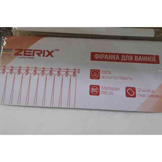 Шторка для ванної Zerix SCP-021-180x180 з PEVA    ( 11525 ) Харьков