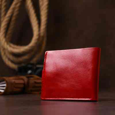 Портмоне Shvigel Кожаное Красное (16461) Винница