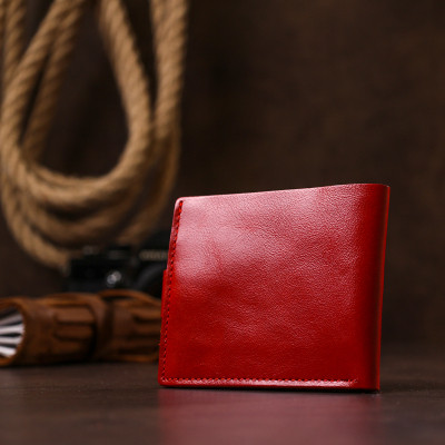 Портмоне Shvigel Кожаное Красное (16461) Винница - изображение 3