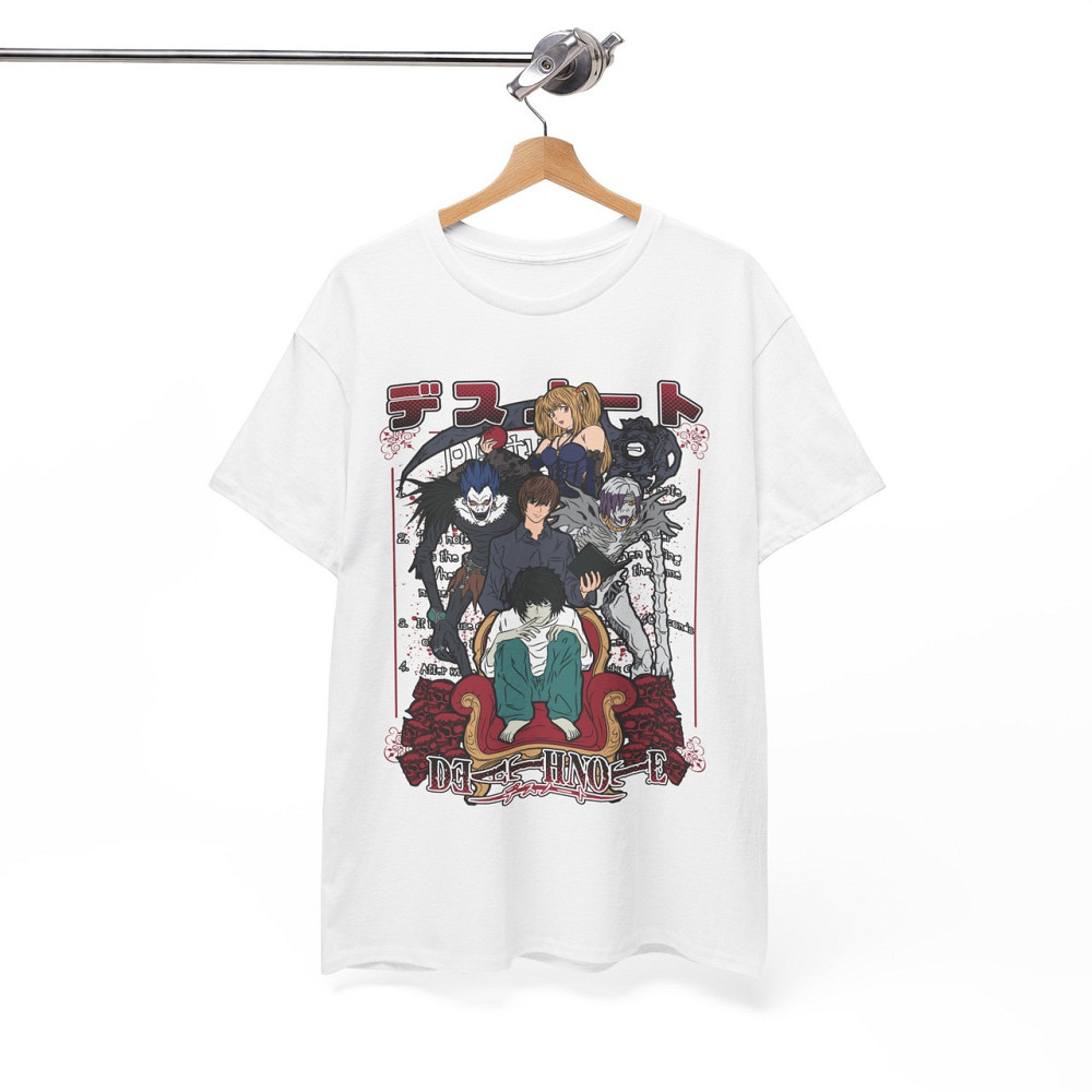 Футболка для хлопчика з аніме принтом Зошит смерті оверсайз (зріст від 165 до 180) Чорний AnimeJ0168m Дніпро - фото 7