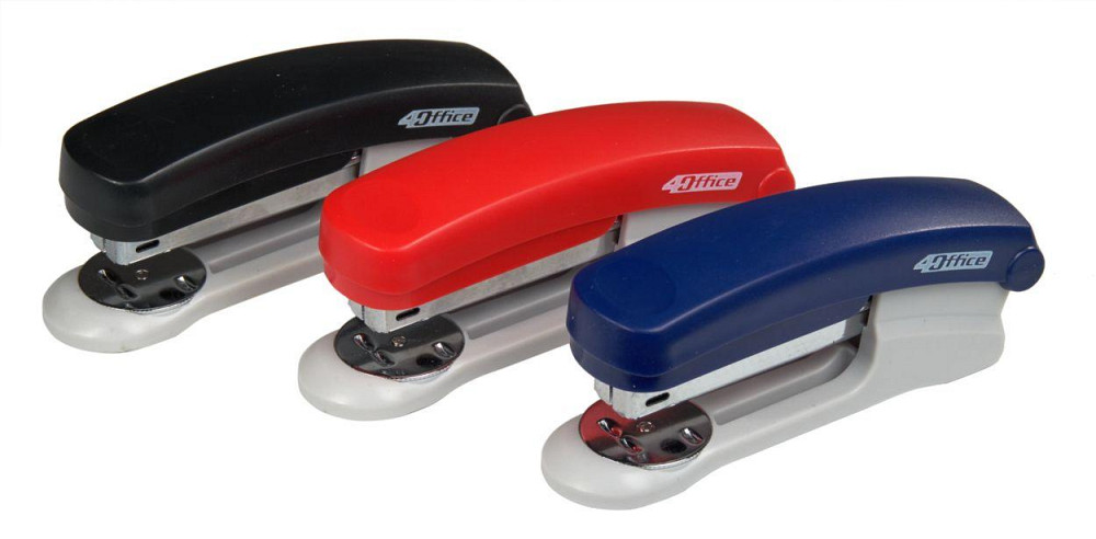 Степлер пластиковий №24/6 (20 арк.) "4Office" 50 мм. мікс кольори, 4-307-21, шт Київ - фото 1
