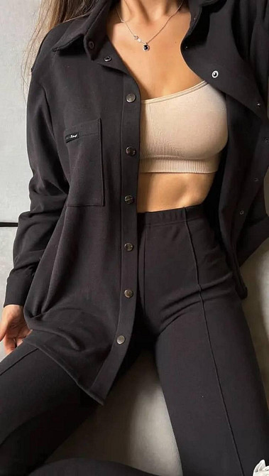 Женский стильный привлекательный костюм микро флис на дайвинге Черный, 46/48 Одесса - изображение 3