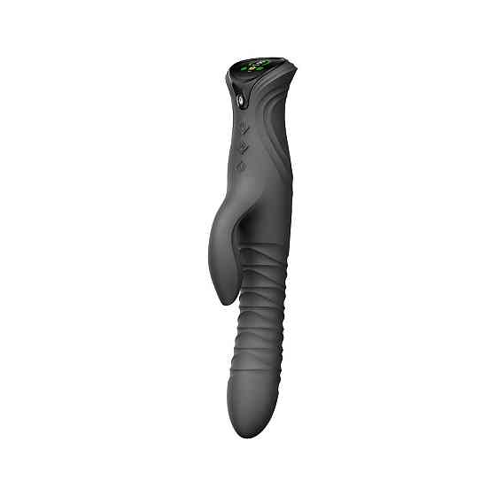 Смарт пульсатор-кролик с вибрацией Zalo Mose 2 Obsidian Black, подогрев до 42 °C, кристалл Swarovski Sex Aura Киев