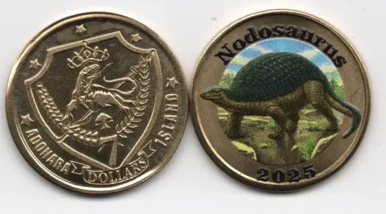 Адонара 7 долларів 2025 динозавр NODOSAURUS Полтава