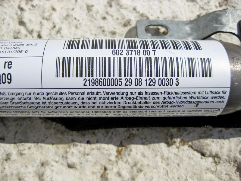 Mercedes-Benz  A2198600005 Стельова права подушка безпеки CLS C219 Одеса - фото 3