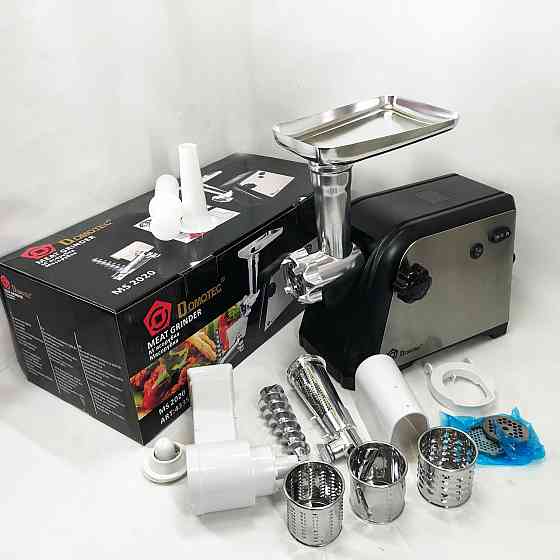 Електрична м'ясорубка з овочерізкою, Електром'ясорубка з реверсом і насадкою для ковбаси NY-85 Івано-Франківськ