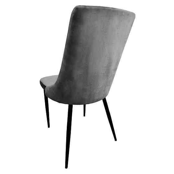 Крісло стілець для кухні обіднє Bonro B-426 велюр сіре Київ