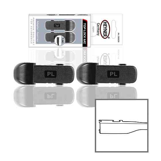 Адаптер для щіток скліочища Flat Tap (2 шт.) Heyner, 300630 Київ