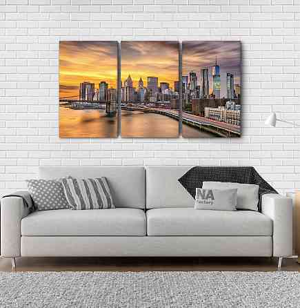 Модульна картина Захід Місто Аrt-203_3А Київ