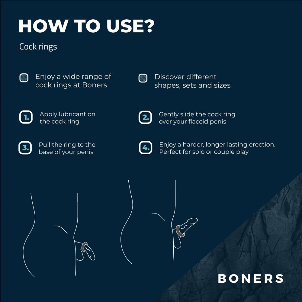 Ерекційне кільце Boners Ergo Cockring Sex Aura Київ - фото 8