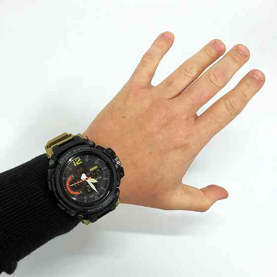 Надійні чоловічі наручні годинники SKMEI, Армійські годинники мілітарі спортивні скмей AO-52 Івано-Франківськ