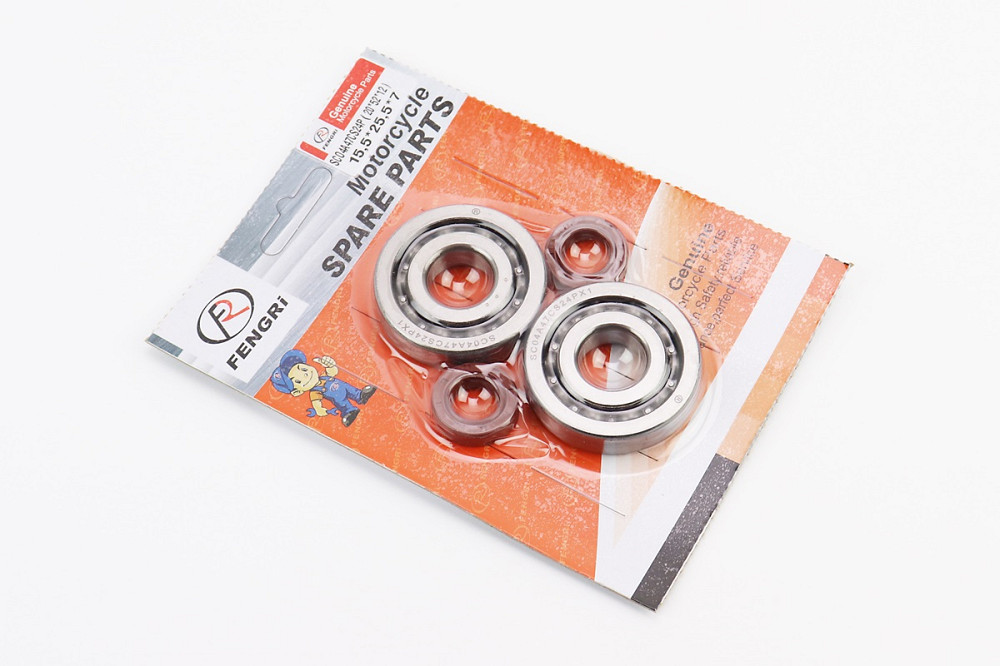 Підшипник колінвалу DIO AF18/27 SCO4A47CS24PX1 (20x52x12) 2шт + сальник 15,5x25,5x7 2шт, від 5шт -15% Киев - изображение 2