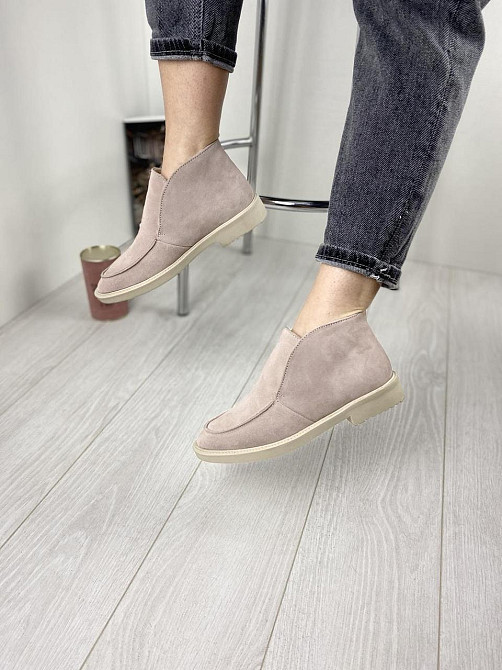 Daragani Черевики жіночі Daragani L24 пудра (весна-осінь, замша натуральна) (3160) 36 Коломыя - изображение 1