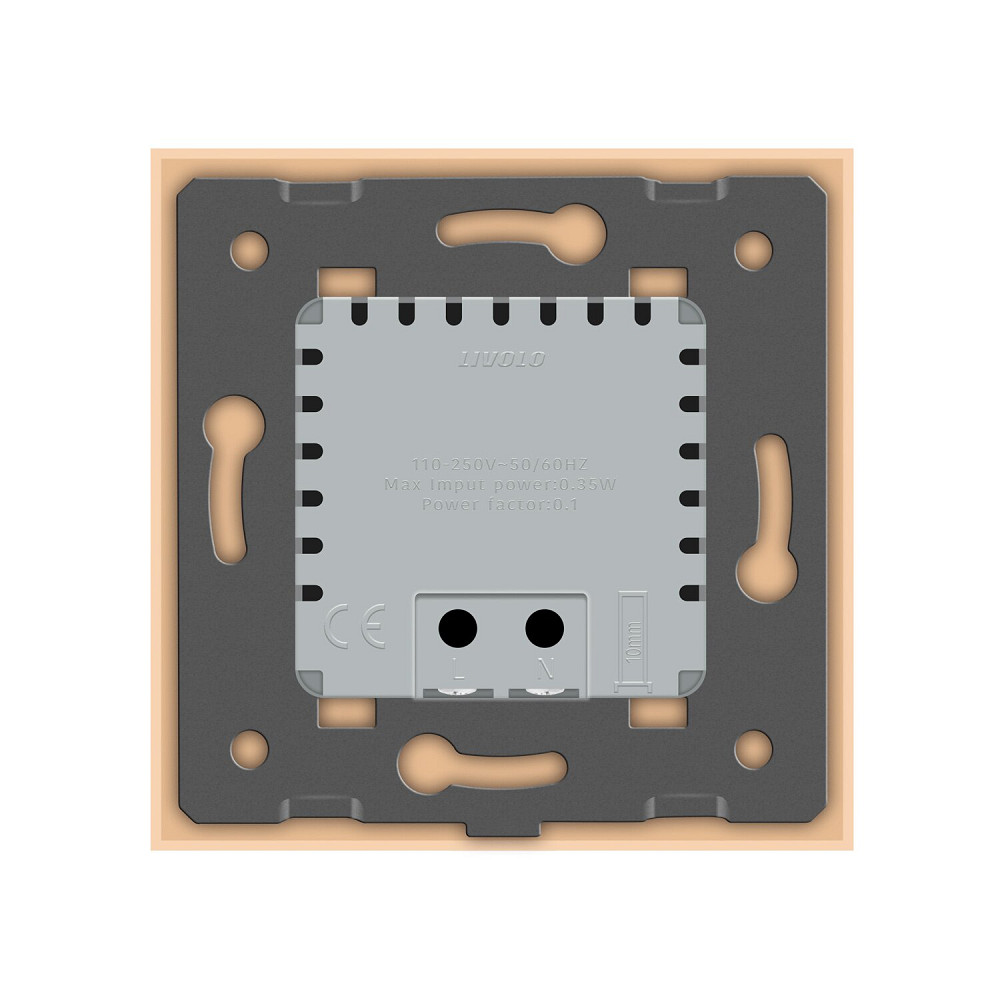 Світильник для сходів підлоги золотий, скло, 2700K, 230В, 0.35Вт Livolo (VL-C7FCL1-2AP) Коломия - фото 6