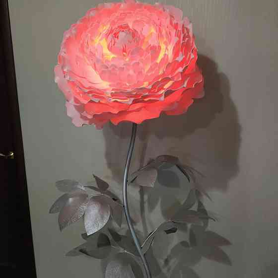 Торшер-нічник "Півонія рожевий" Дніпро