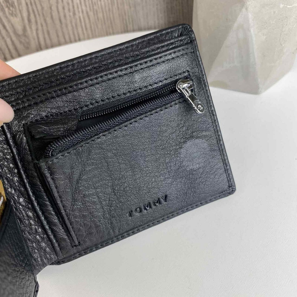 Чоловічий гаманець портмоне люкс в стилі Tommy Hilfiger, чоловічий портмоне на магніті Томмі чорний ( 24764 ) Харьков - изображение 8