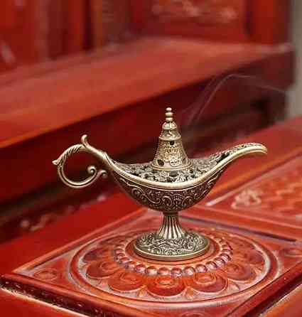 Вінтажна металева пахощева лампа – аромалампа у східному стилі для дому, офісу та подарунків Київ