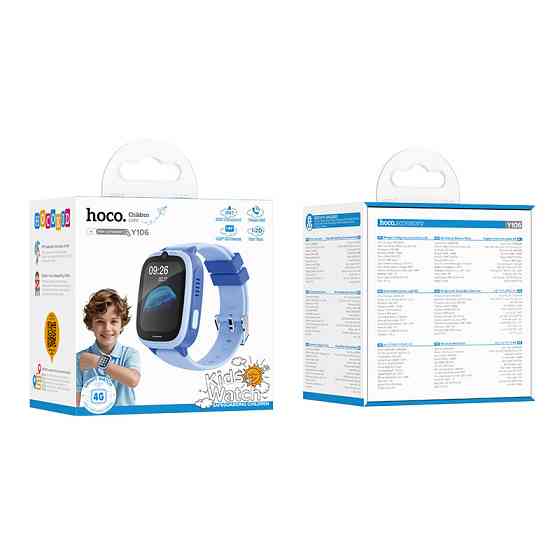 Смарт-часы HOCO Y106 4G children phone watch Blue Одесса