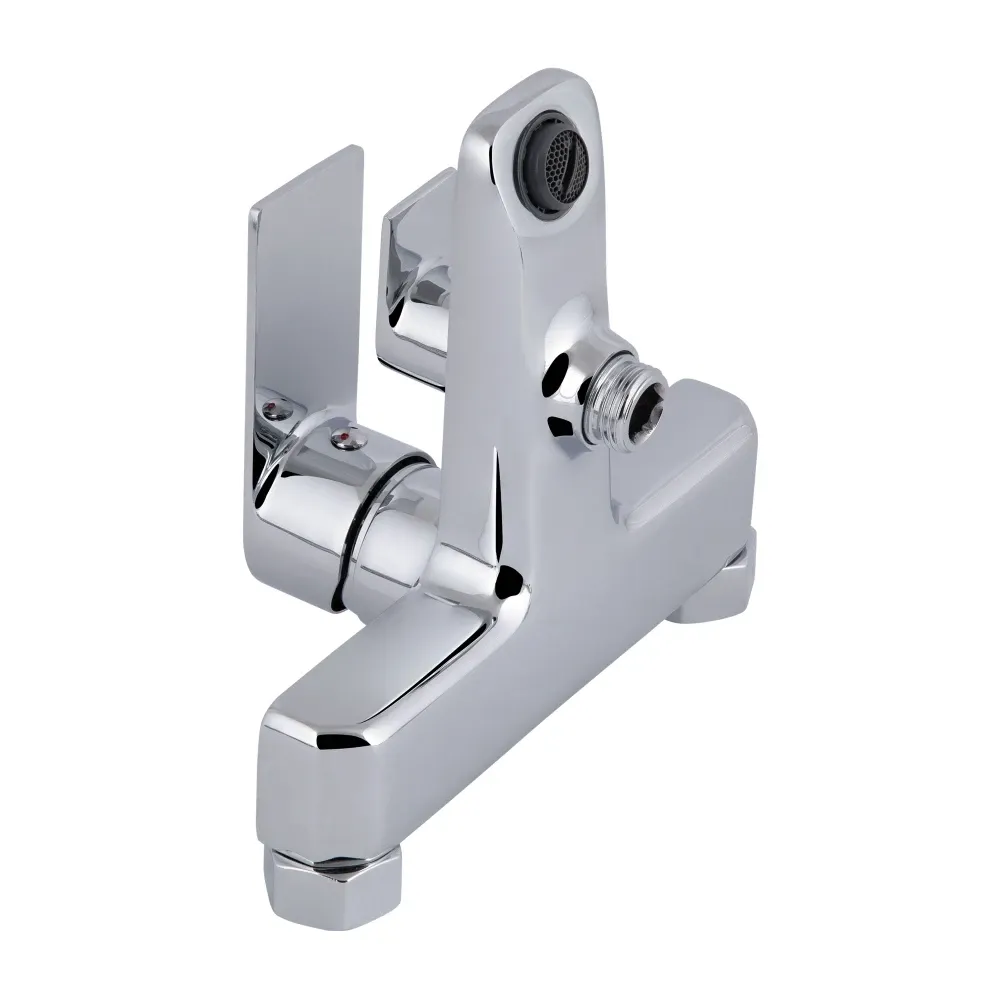 Змішувач для ванни Qtap Aries з душовим гарнітуром QTARI259CRM45559 Chrome Київ - фото 3