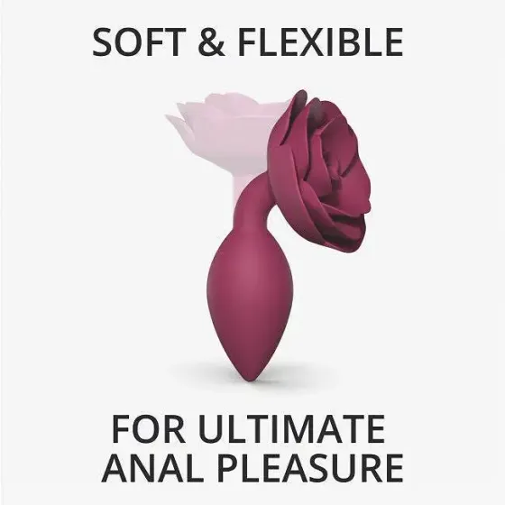 Силіконова анальна пробка Love To Love OPEN ROSES M SIZE - PLUM STAR Львів