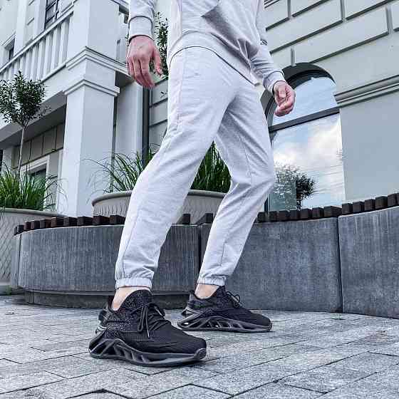 Чоловічі штани джогери з кишенями сірі Pobedov 95 Київ