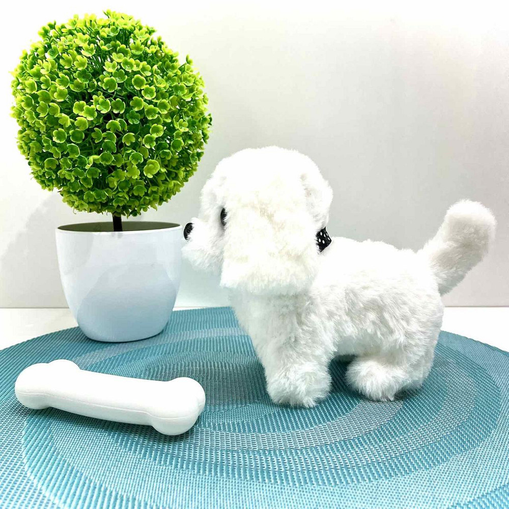 Собачка інтерактивна ходить видає звуки ворушить хвостиком у рюкзаку Біла (777-23B) Чернигов - изображение 4