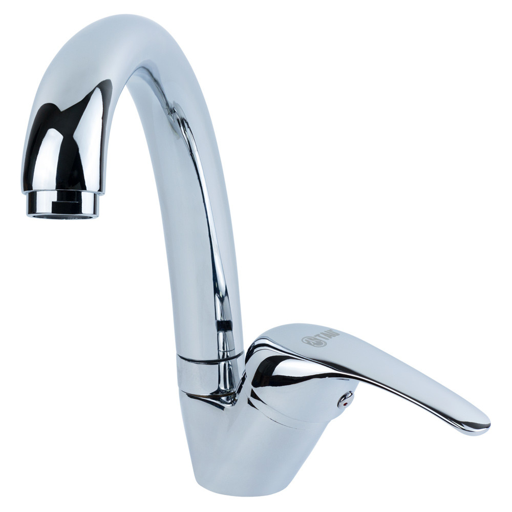 TAU Смеситель TN Ø35 для кухни гусак ухо на шпильке TAU TN-5B142C (9846120) Київ - фото 1