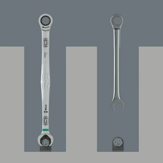 Набір ключів комбінованих подовжених Wera з тріскачкою 8-19мм 5шт, в сумці, Joker 6007 05020380001 Одеса - фото 3