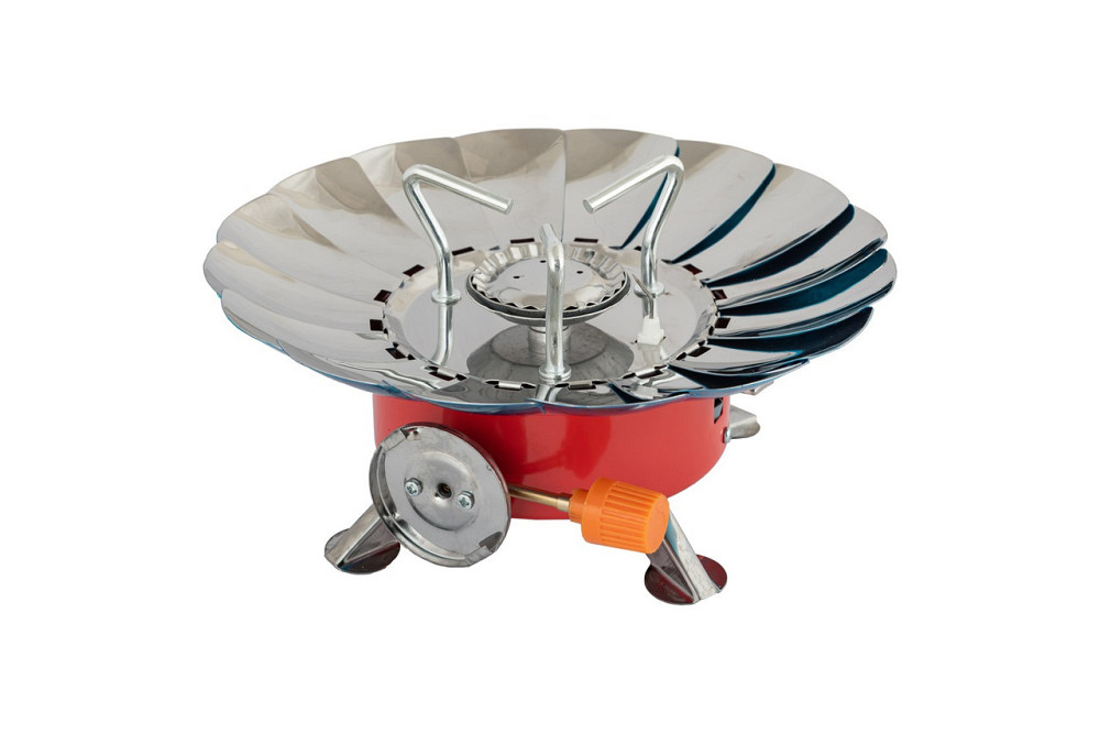 Плита туристическая газовая MASTERTOOL с пьезоподжигом с защитой от ветра 2.8 кВт 145 г/ч 42 Bar G30/G31 Ровно - изображение 1