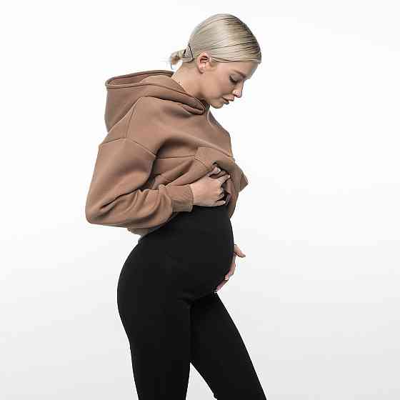 Легінси для вагітних на хутрі Чорні L Київ