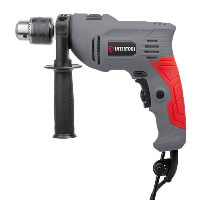Дрель ударная, 0,6 кВт, 0-3000 об/мин, 1,5-13 мм, реверс INTERTOOL DT-0109 Киев - изображение 1