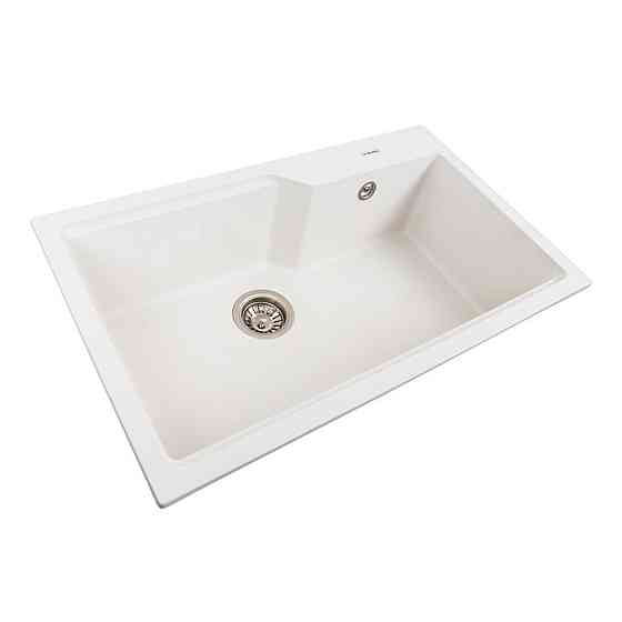 VALESO Гранітна мийка для кухні VALESO NIKA 7545 матова Білосніжний Киев