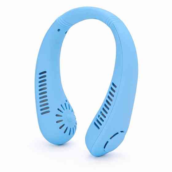 Вентилятор на шию Cat-neck Fan міні портативний USB X5 Синій Одеса