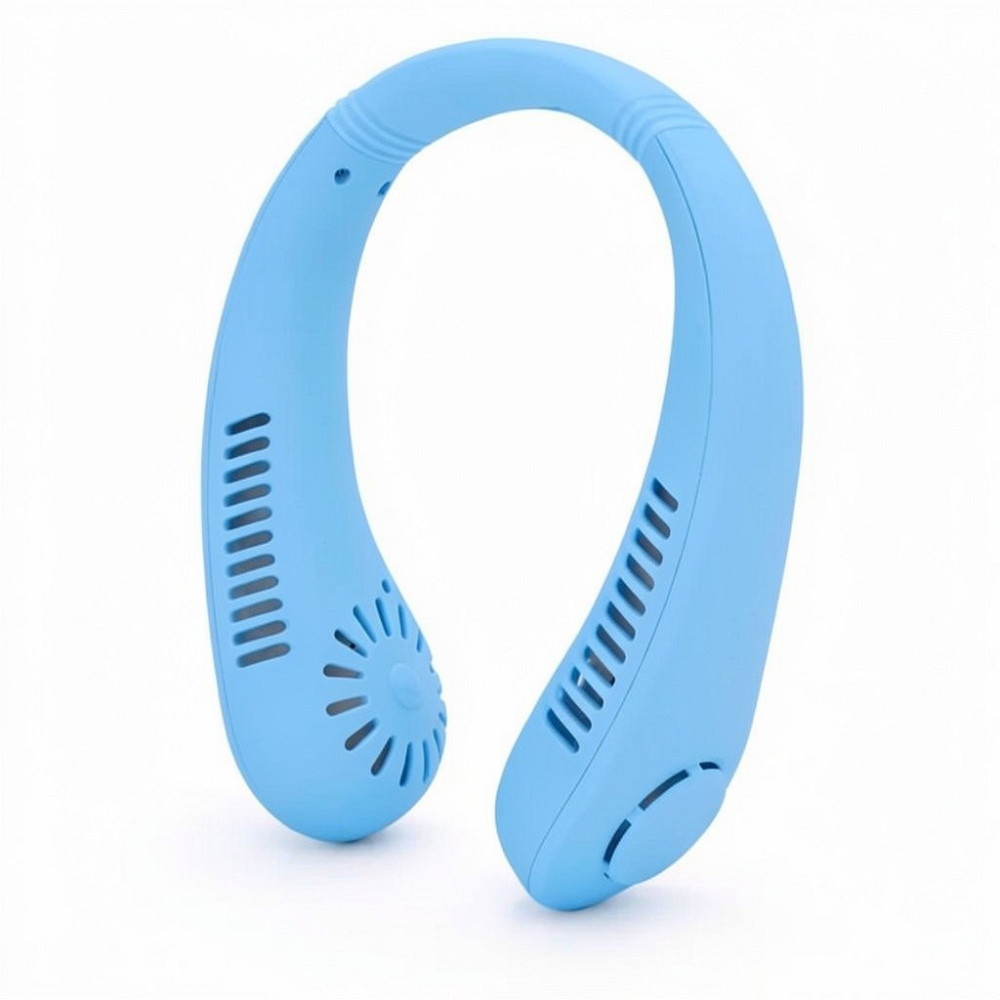 Вентилятор на шию Cat-neck Fan міні портативний USB X5 Синій Одеса - фото 1